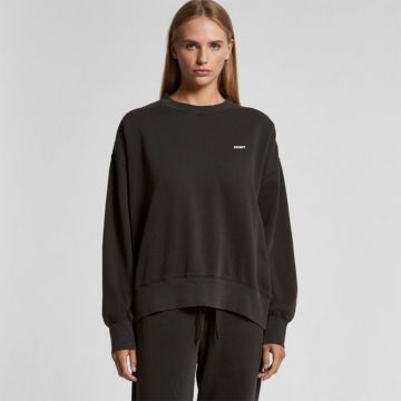 Womens Relax Faded Crew Sweater