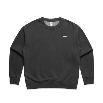 Womens Relax Faded Crew Sweater